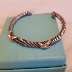 David Yurman silver cable bracelet